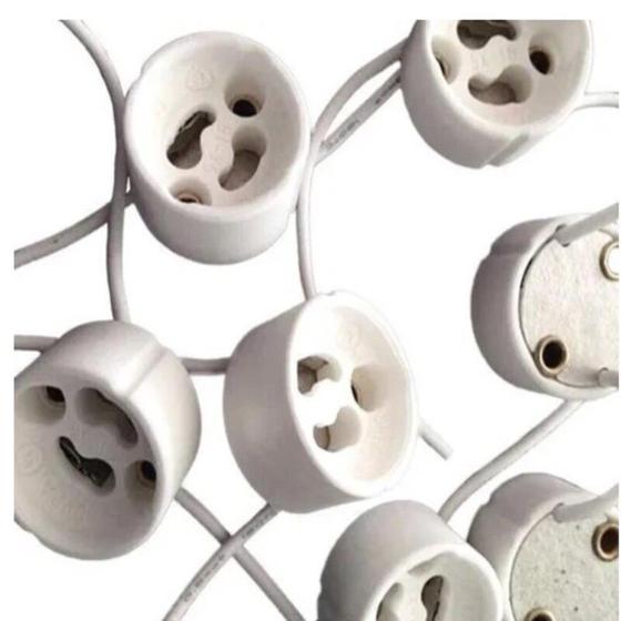 Imagem de Soquete Com Rabicho Para Dicroica Base Gu10 Led