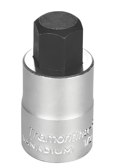 Imagem de Soquete em Aço Cromo Vanádio Ponta Hexagonal 17 mm - Encaixe 1/2" Tramontina PRO