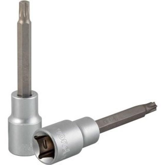 Imagem de Soquete hexalobular macho longo, encaixe de 1/2", T40, VONDER