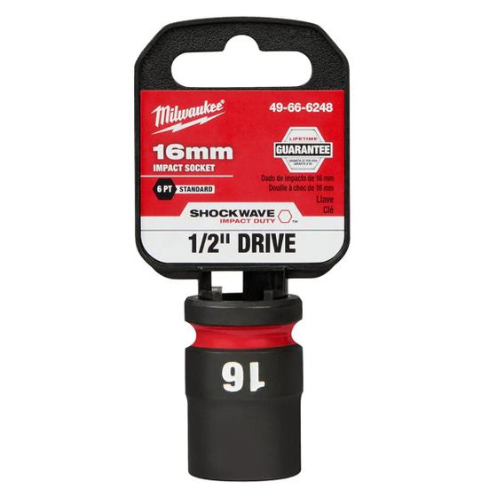 Imagem de Soquete Impacto D 1/2" X 16Mm X 48Mm 49-66-6248 - Milwaukee