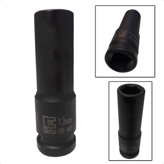 Imagem de Soquete Longo De Impacto Sextavado 13mm x 1/2'Pol Em Aço