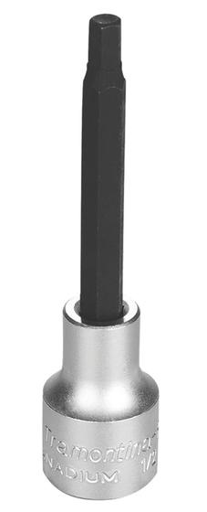 Imagem de Soquete Longo em Aço Cromo Vanádio Ponta Hexagonal 6 mm - Encaixe 1/2" Tramontina Pro