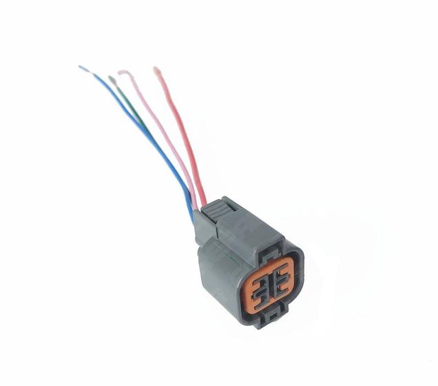 Imagem de Soquete Plug Conector 4 vias CINZA sonda lambda Mitsubishi