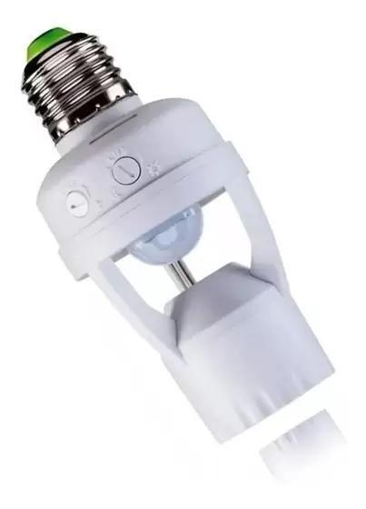 Soquete Sensor De Presença Lâmpada Bocal E27 Movimento 360º BIVOLT Menor preço em Soquete Sensor De Presença Lâmpada Bocal E27 Movimento 360º BIVOLT