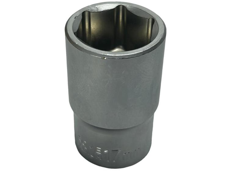 Imagem de Soquete Sextavado 17mm Encaixe 1/2" CRV - Vonder