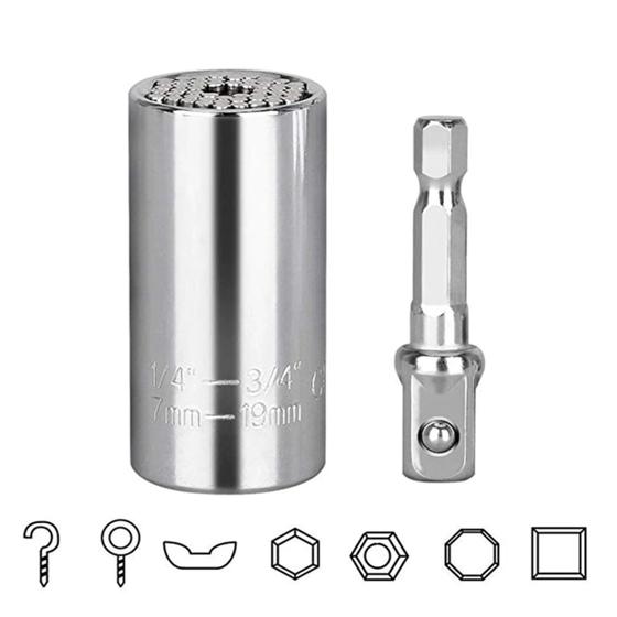 Imagem de Soquete universal Multidimensional Com Adaptador 7 a 19 mm