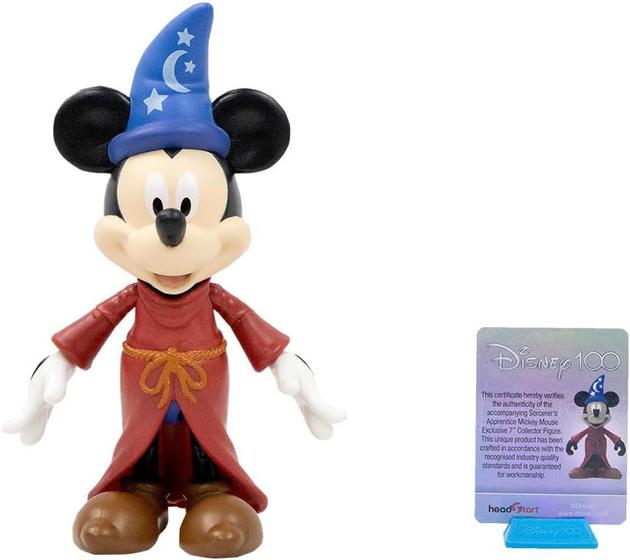 Imagem de Sorcerer's Apprentice Mickey Mouse 16cm Disney 100 Fun