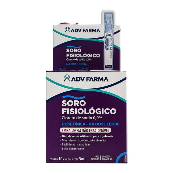 Imagem de Soro Fisiologico Adv Com 10Amp 5 Ml