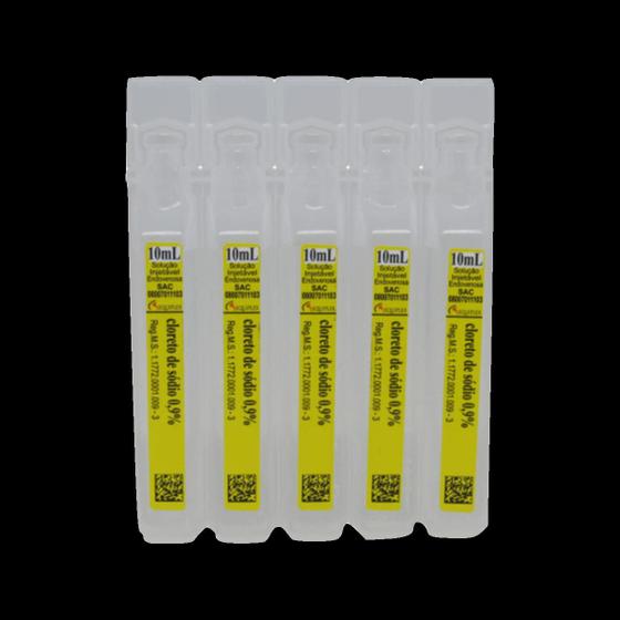 Soro Fisiológico Cloreto Sódio 0,9% 10ml 50un Equiplex Menor preço em Soro Fisiológico Cloreto Sódio 0,9% 10ml 50un Equiplex