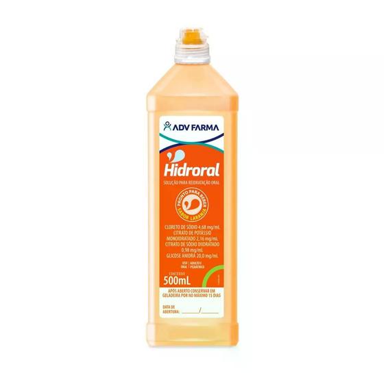 Imagem de Soro para reidratacao oral  hidroral 500ml laranja