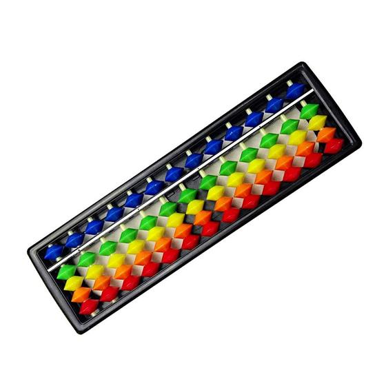 Imagem de Soroban Ábaco Contador Calculadora Japonês Colorido - 13 Dígitos