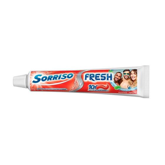 Imagem de Sorriso creme dental fresh plus red menthol impact com 90g