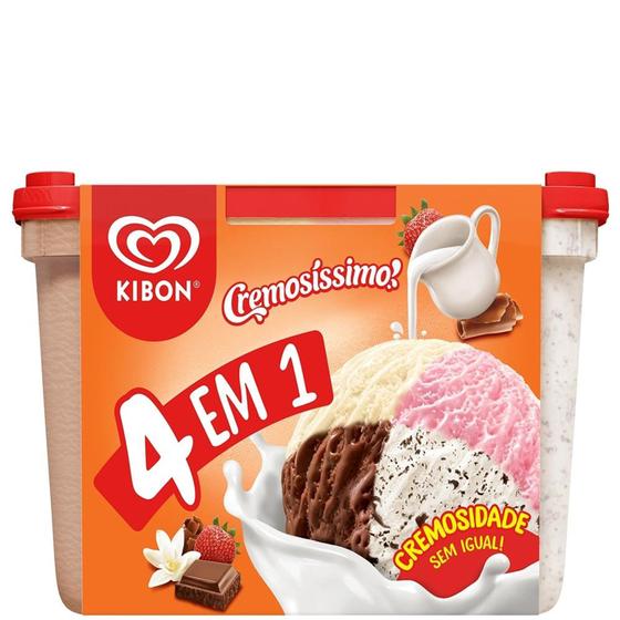 Imagem de Sorvete 4 em 1 Kibon Cremosissimo 2 LT