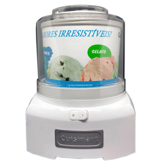 Sorveteira Cuisinart ICE21BR Branca 127v M.CASSAB Máquina de Sorvete e Raspadinha