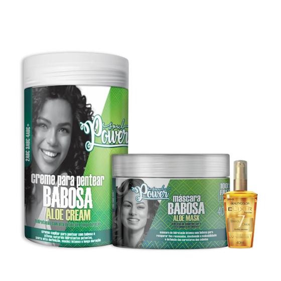 Imagem de Soul Power Babosa Masc 400ml + Cpp 800ml + BC Óleo 40ml