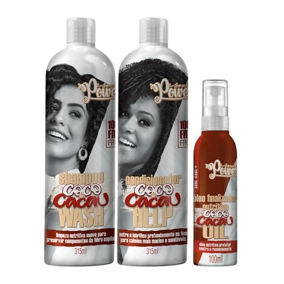 Imagem de Soul Power Coco e Cacau Sh 315ml + Cond 315ml + Óleo 100ml