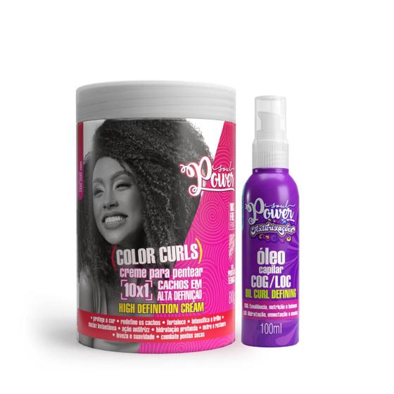 Imagem de Soul Power Color Curls Cpp 800ml + Text Óleo 100ml