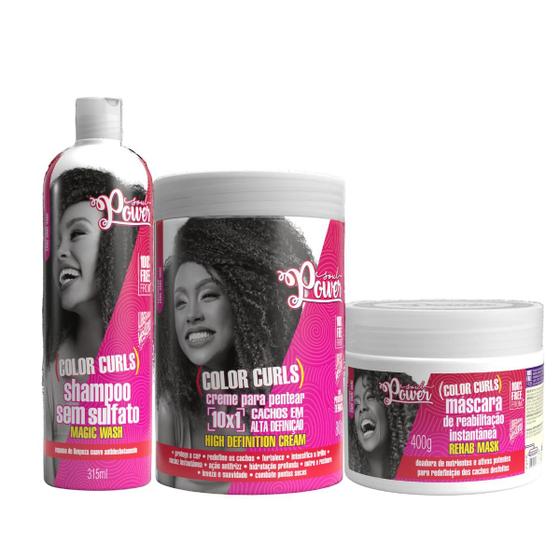 Imagem de Soul Power Color Curls Sh 315ml + Masc 400ml + Cpp 800ml