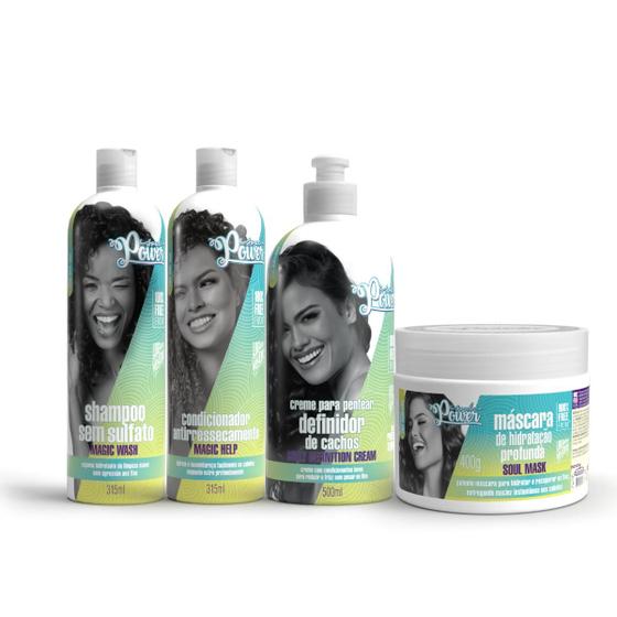 Imagem de Soul Power Curly Definition Sh 315ml + Cond 315ml + Masc Soul 400ml + Cpp 500ml