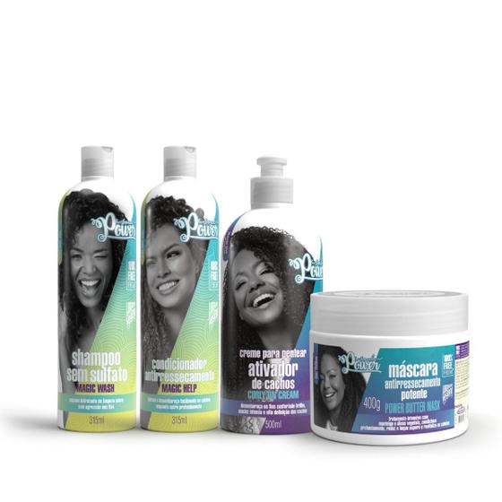 Imagem de Soul Power Curly On Cream Sh 315ml + Cond 315ml + Masc Butter 400ml + Cpp 500ml