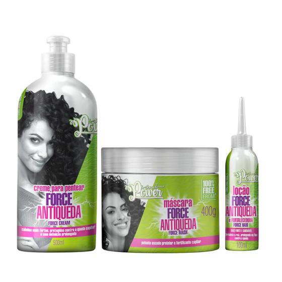 Imagem de Soul Power Force Hair Antiqueda Masc 400ml + Cpp 500ml + Loção 100ml