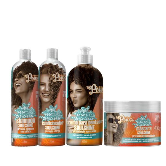 Imagem de Soul Power Soulshine Sh 315ml + Cond 315ml + Masc 400ml + Cpp 500ml