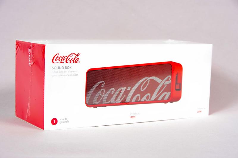 Caixa de Som Coca Cola Vermelho Soundbox