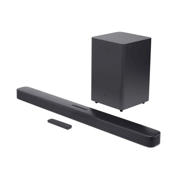 Soundbar JBL Bar 2.1 Deep Bass 300 Watts Barra de Som Bluetooth Subwoofer Wireless JBLBAR21DBBLKBR Menor preço em Soundbar JBL Bar 2.1 Deep Bass 300 Watts Barra de Som Bluetooth Subwoofer Wireless JBLBAR21DBBLKBR