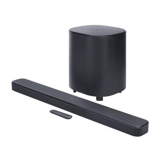 Imagem de Soundbar JBL Bar 500 com 5.1 Canais Wireless 375W RMS, Tecnologia MultiBeam 3.0 e Dolby Atmos