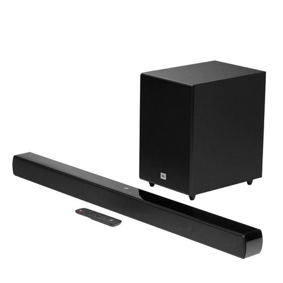 Imagem de Soundbar JBL JBLSB170BLKBR, Bluetooth, 110W RMS, Subwoofer, HDMI, Dolby Digital, Controle Remoto, Preto - 28913533