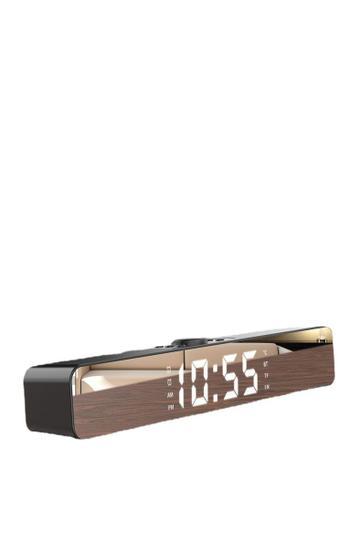 Imagem de Soundbar LED com Despertador - Funções Multimídia com Conexão com e sem Fio