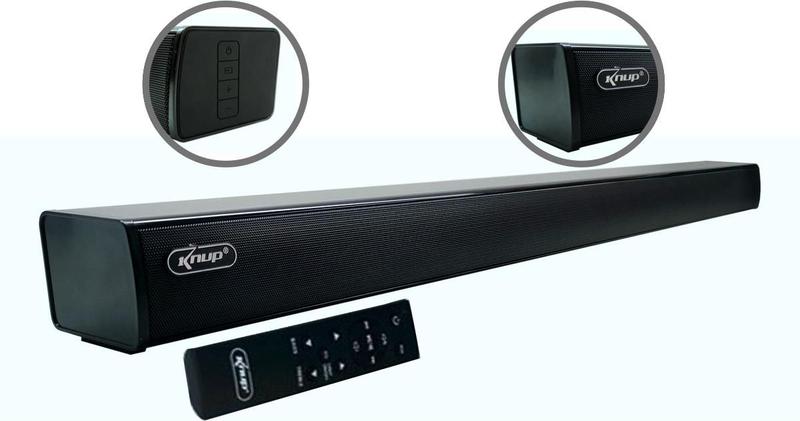 Imagem de Soundbar P/ Tv Home Theater Bluetooth Usb Hdmi Arc Ent óptica Rádio Fm Controle Remoto Knup 60w Bivolt