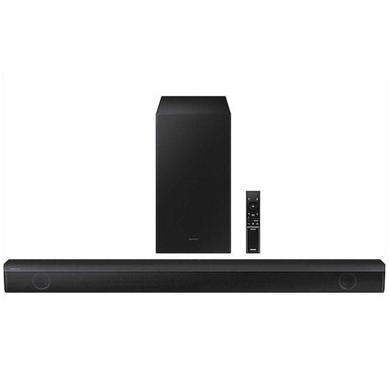 Soundbar Samsung HW-B550/ZD, 2.1 Canais, Bluetooth, Subwoofer Sem Fio Imagem de Soundbar Samsung HW-B550/ZD, 2.1 Canais, Bluetooth, Subwoofer Sem Fio