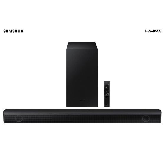 Imagem de Soundbar Samsung HWB555, 2.1 Canais Wireless, Dolby Digital 2.0, Modo Game, Multiconexão por Bluetooth