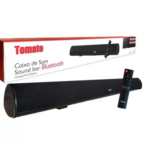 Imagem de Soundbar Tomate Caixa Som Bluetooth Para Tv Controle Remoto Tv Smart 120w Entrada ótica