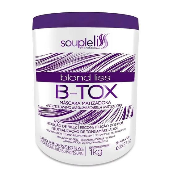 Souple Liss B-Tox Blond Liss 1kg - Soupleliss - Matizador - Magazine Luiza