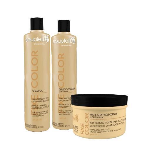 Imagem de Soupleliss Kit FixeColor Home Care 3x300ml