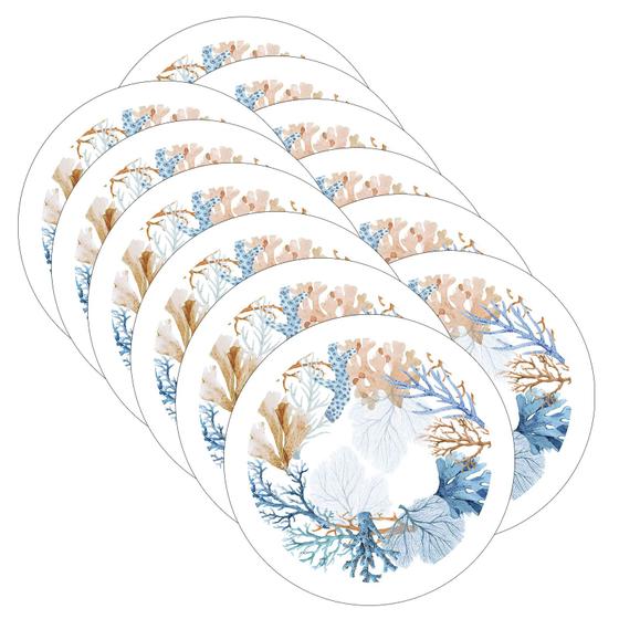 Imagem de Sousplat Coral Azul/Ambar