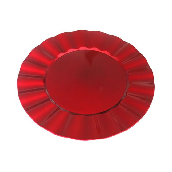Imagem de Sousplat de Plástico Le Natal Ball Vermelho 33cm