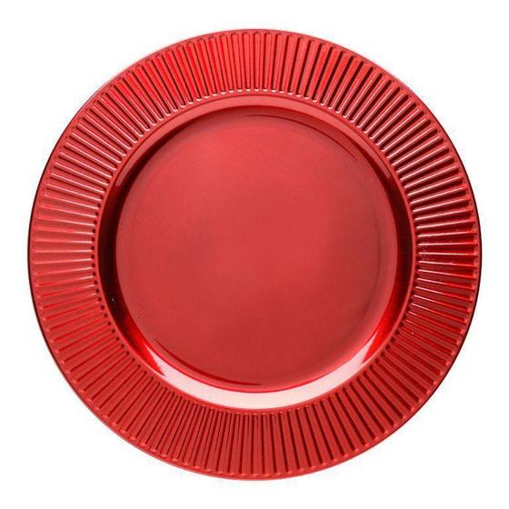 Imagem de Sousplat De Plástico Primer Vermelho 33cm Lyor