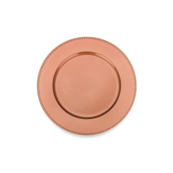 Imagem de Sousplat em polipropileno haus shine 33cm cobre