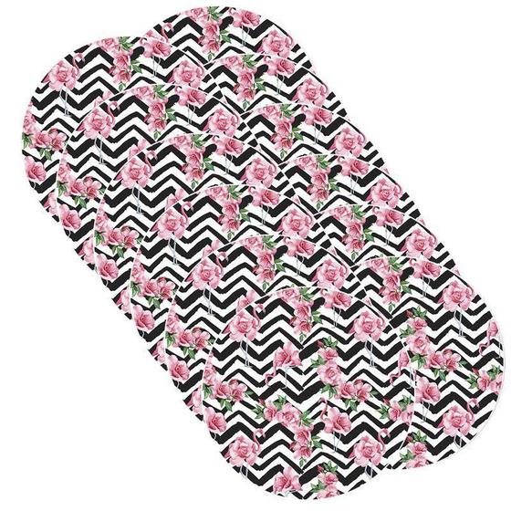 Imagem de Sousplat Flamingo Rosa Chevron