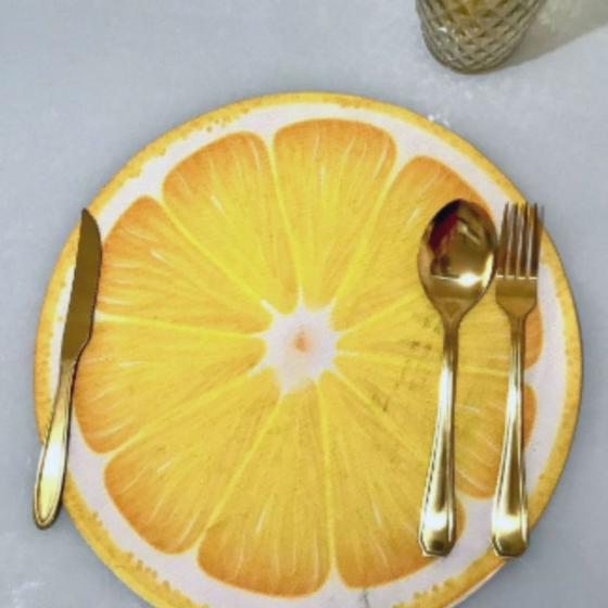 Imagem de Sousplat Impermeável Mesa Posta Estampa Digital 3D 01 peça