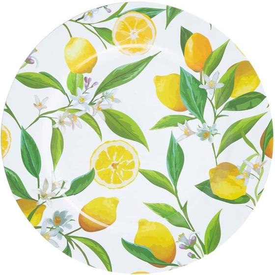 Imagem de Sousplat Plástico Limão Branco 33cm Royal