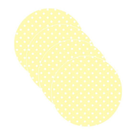 Imagem de Sousplat Poá Amarelo