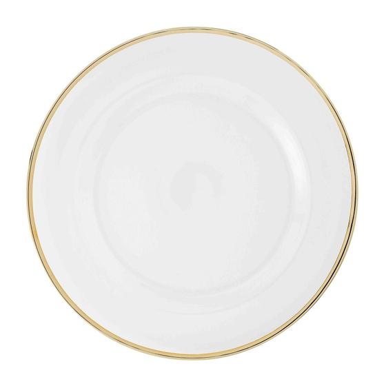 Imagem de Sousplat Redondo Transparente Com Borda Vidro 21Cm Rafimex