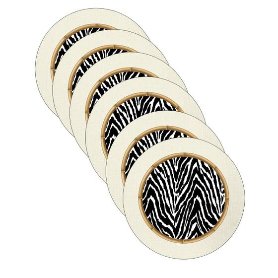 Imagem de Sousplat Zebra Animal Print
