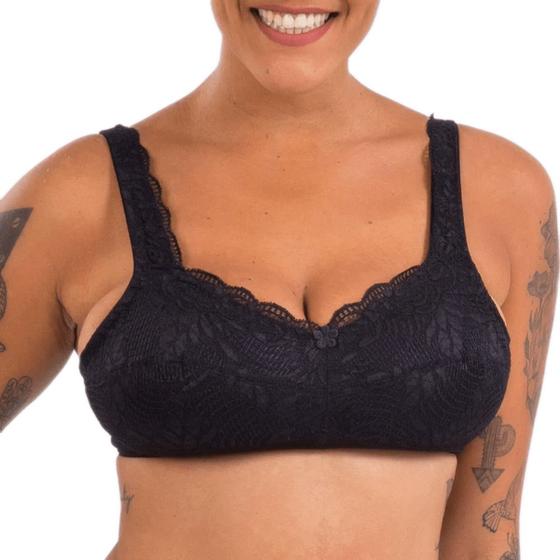 Imagem de Soutien Para Mastectomia Com Renda 630 Esbelt Preto