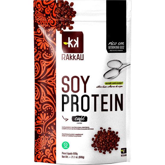 Imagem de Soy Protein Café Rakkau 600g - Vegano - Proteína de Soja