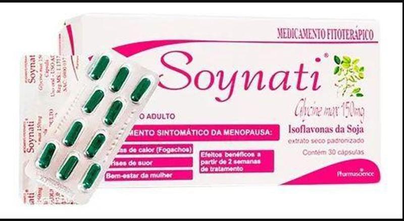 Imagem de Soynati Com 30 Cápsulas - Isoflavonas De Soja - Menopausa - Pharma Science